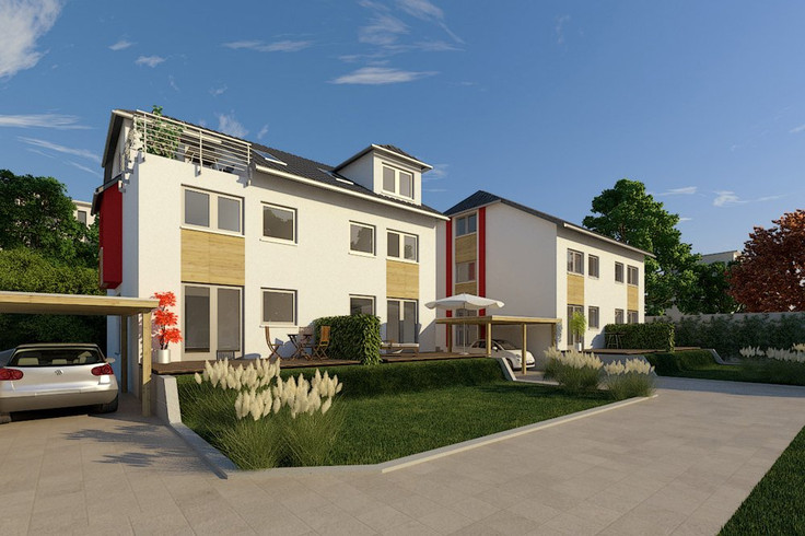 Buy Semi-detached house in Friedrichsdorf - Doppelhäuser Friedrichsdorf-Köppern, Wienerstraße