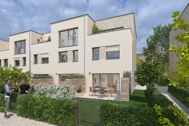 Buy Terrace house, Townhouse, House in Hanover-Kronsberg - Townhouses Kronsberg-Süd, Deelgrafen