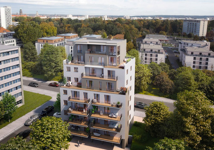 Buy Condominium, Capital investment, Maisonette apartment in Dresden-Südvorstadt (Dresden) - City View S_26, Strehlener Straße 26