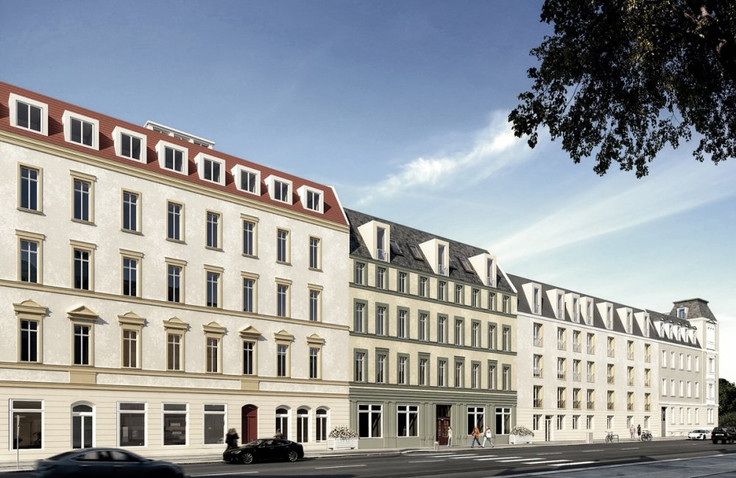 Buy Condominium, Investment property, Capital investment, Listed building depreciation in  - ELBSCHLÖSSCHEN ENSEMBLE, Bahnhofstraße 6-11