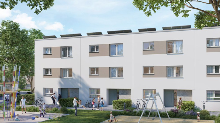 Buy Terrace house, House in Dusseldorf-Lierenfeld - IMPULS, Tulpenweg