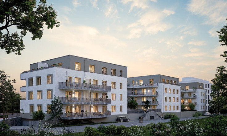 Buy Condominium, Penthouse in Bad Vilbel - QURS Bad Vilbel, Am Sportfeld / Homburger Straße