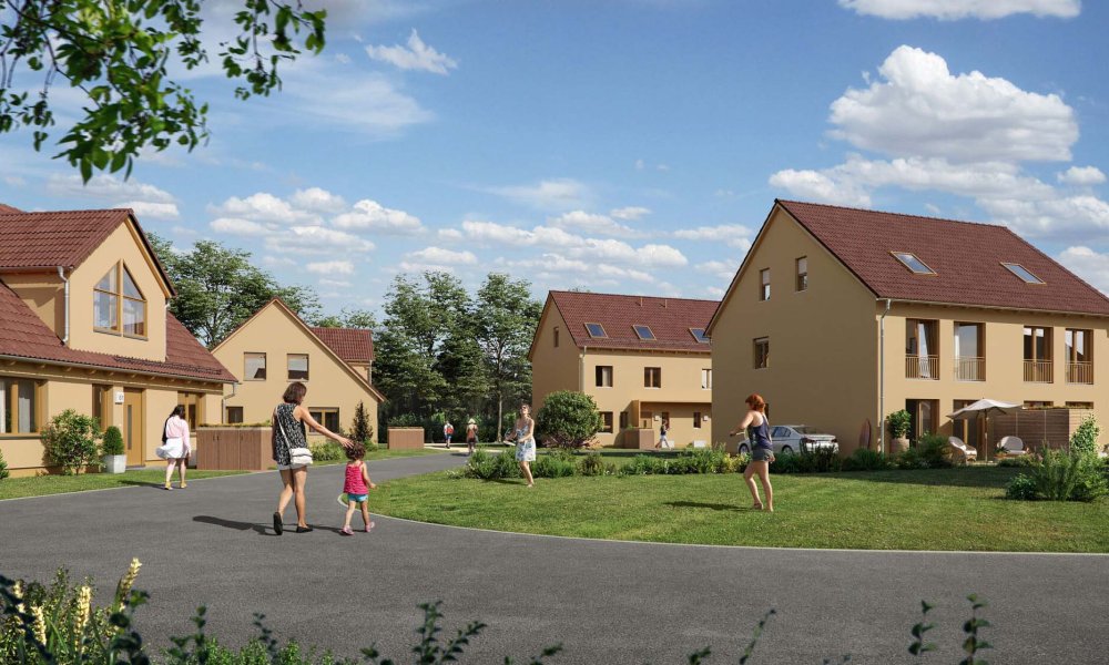 Image new build property Neuseengarten Großpösna district Störmthal / Leipzig