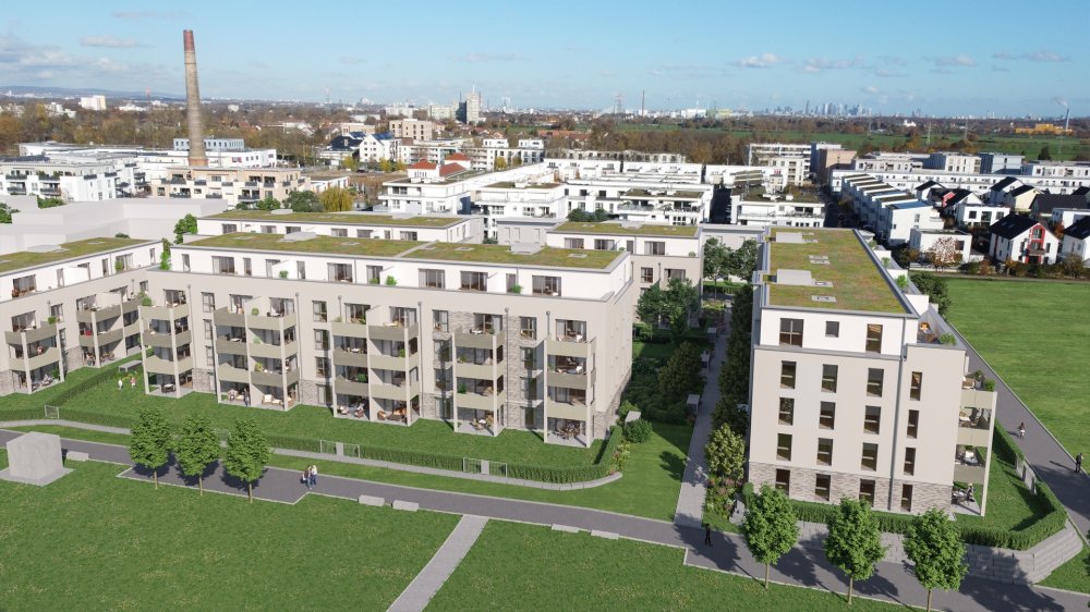 Image new build property condominiums Landwehr Quartier Hattersheim / Frankfurt