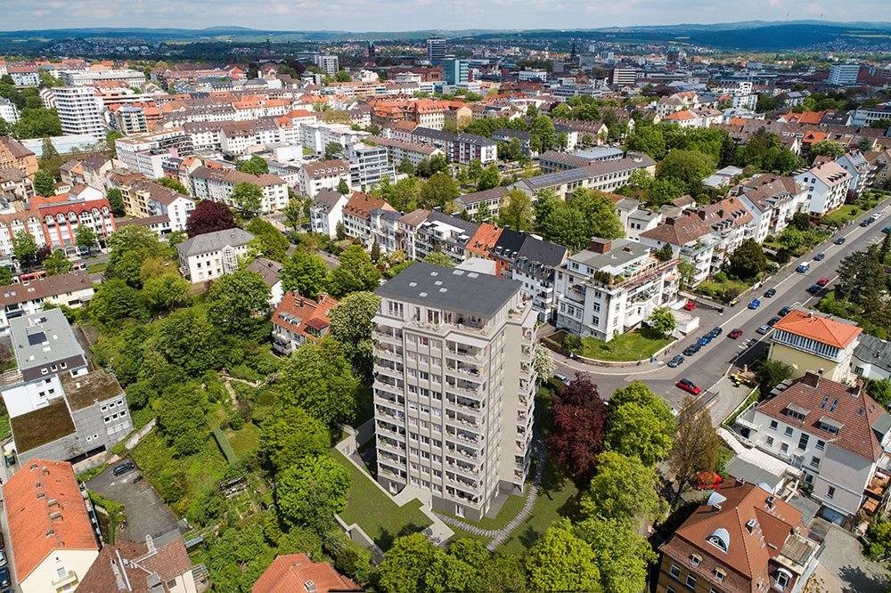 Image renovated property individual monument BODETURM Kassel Sophienstraße