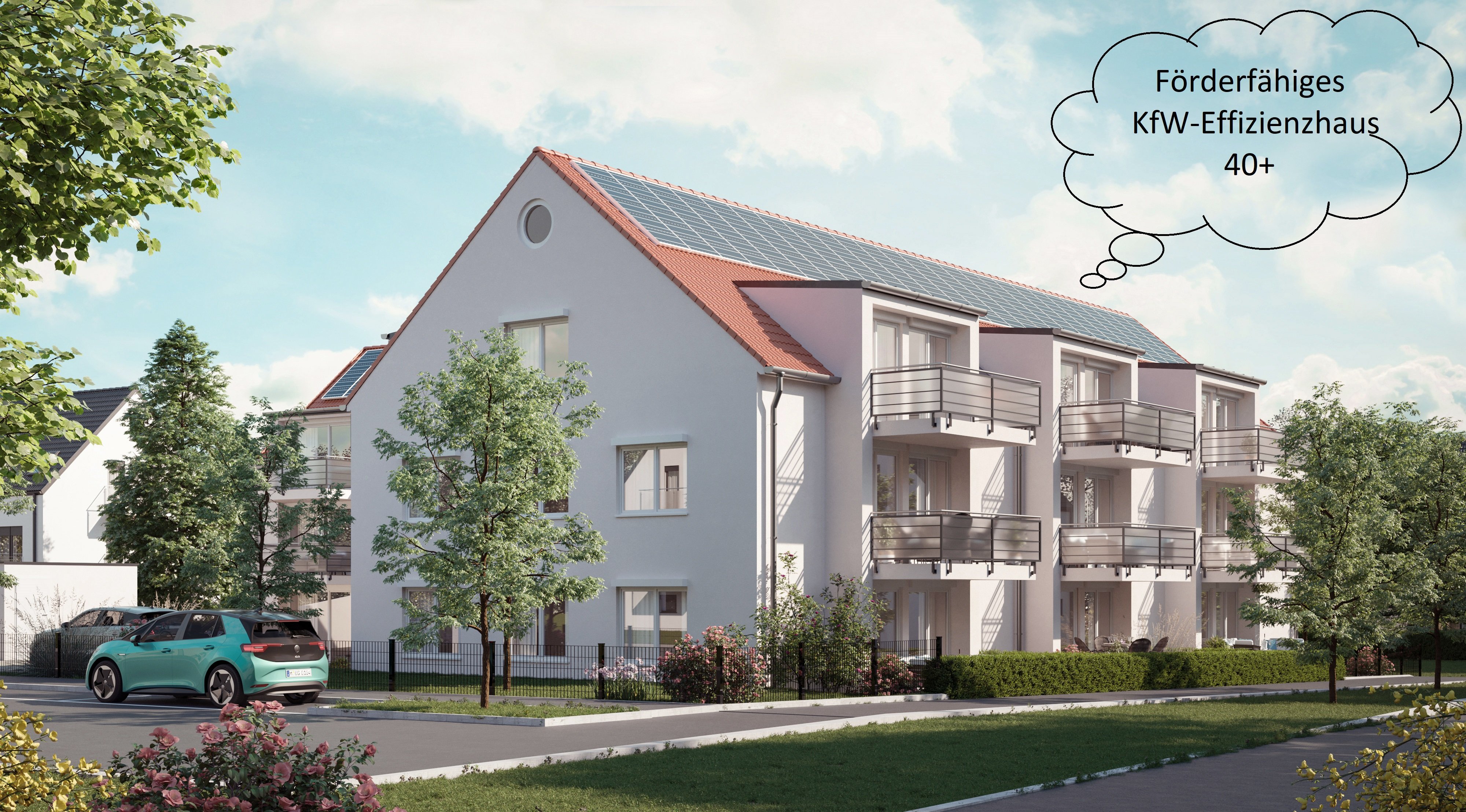 Image new build property Nelkenstraße 2+4, Eching