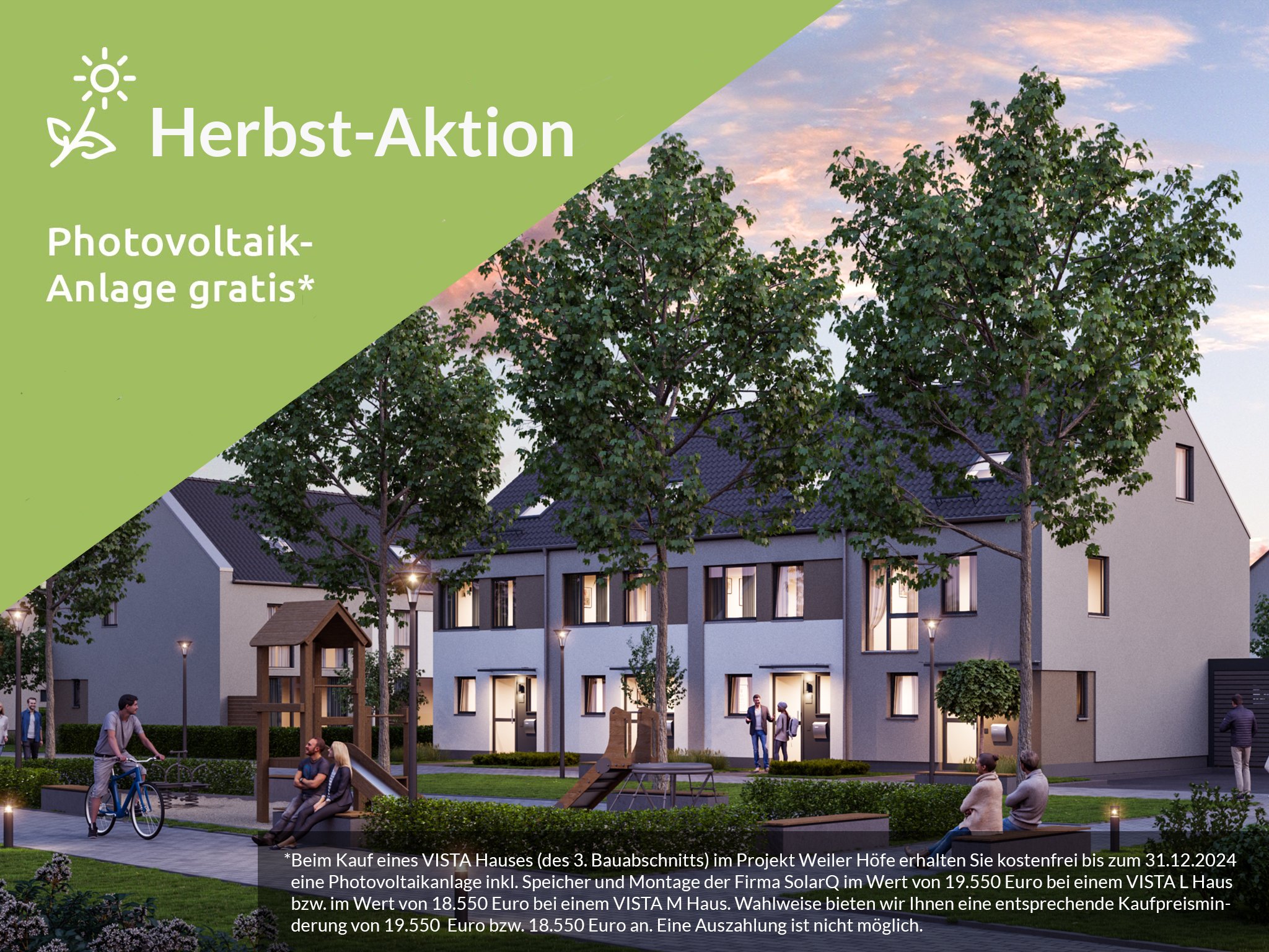 Image new build property terraced houses Weiler Höfe - VISTA terraced houses, Cologne