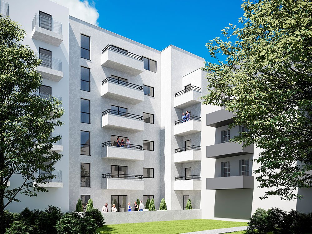 Image new build property condominiums Gohliser Blumen-Palais Blumenstraße Leipzig