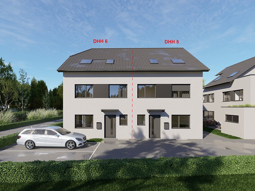 Image new build property houses Pappelweg Donauwörth