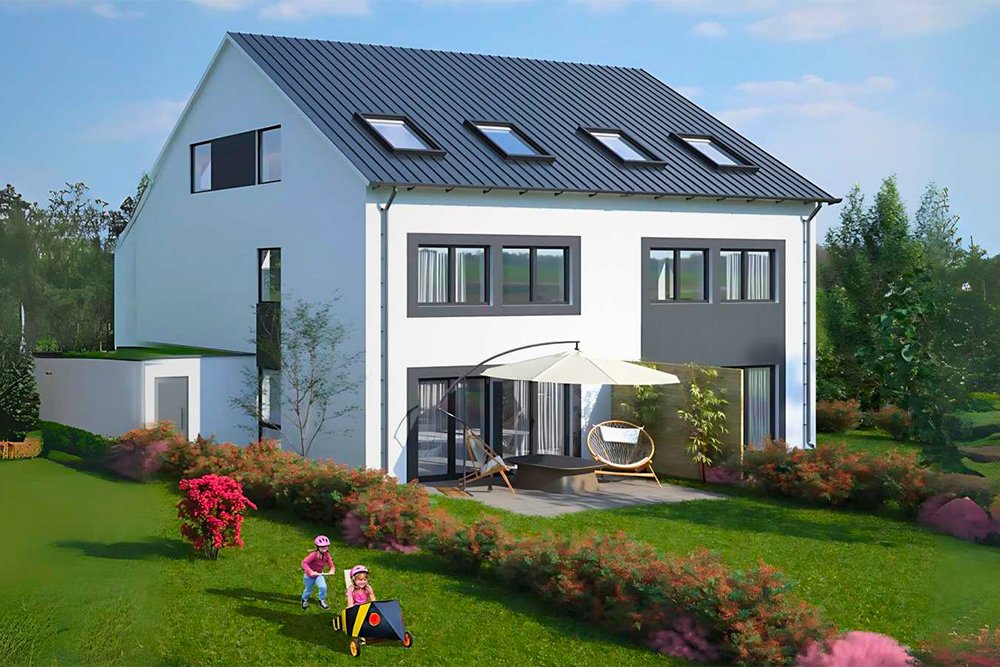 Image new build property townhouse Zum Langwieser See Stuttgart