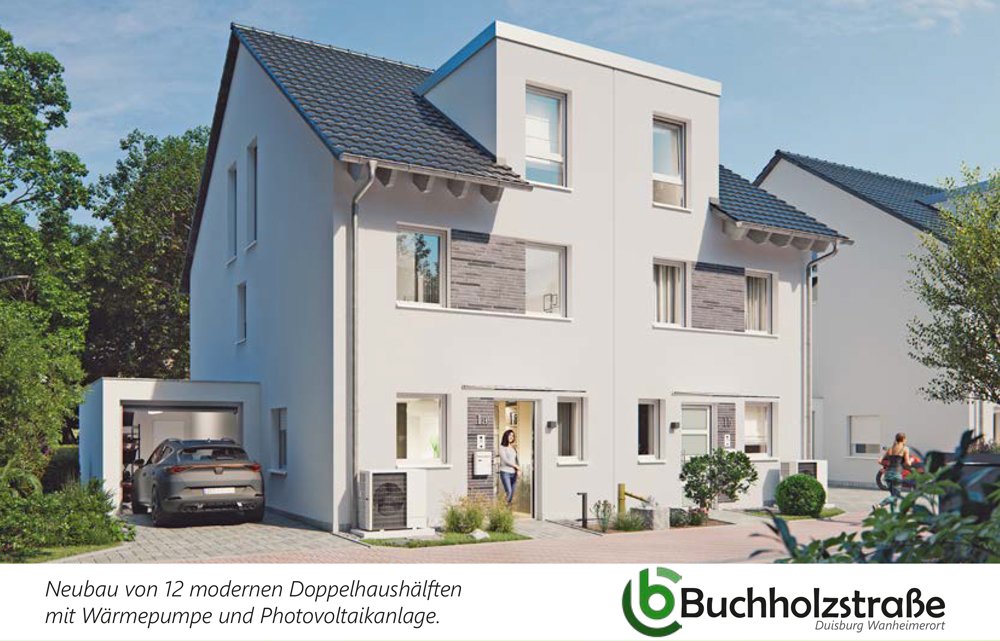 Image new build property houses Buchholzstraße, Duisburg