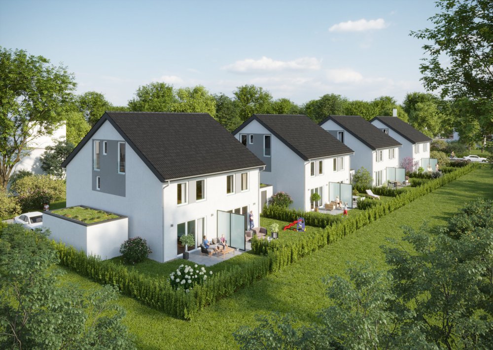 Image new build property houses Bienenweg Illertissen