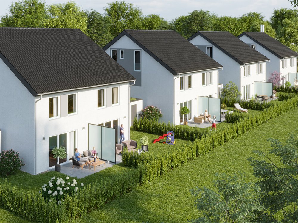 Image new build property houses Bienenweg Illertissen