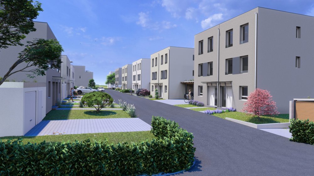 Image new build property houses Spitzrabauweg Wiesbaden