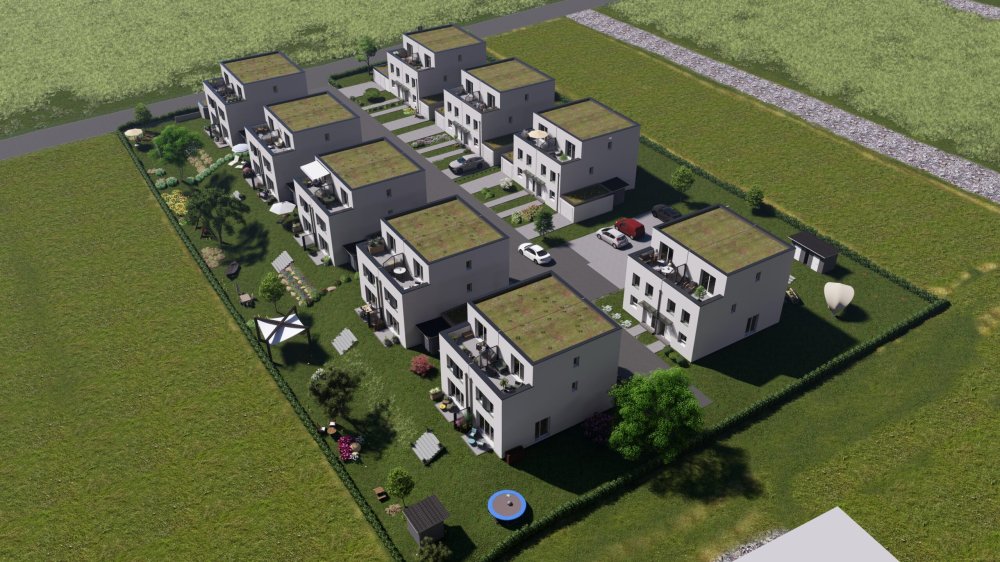 Image new build property houses Spitzrabauweg Wiesbaden