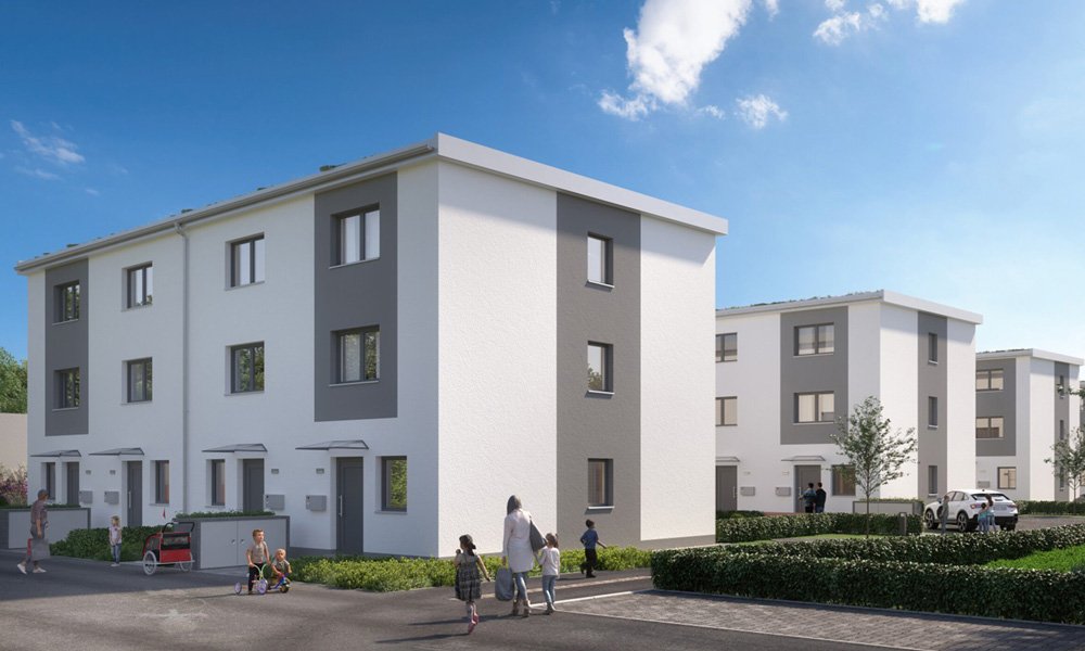 Image new build property houses Fanny-Lewald-Straße