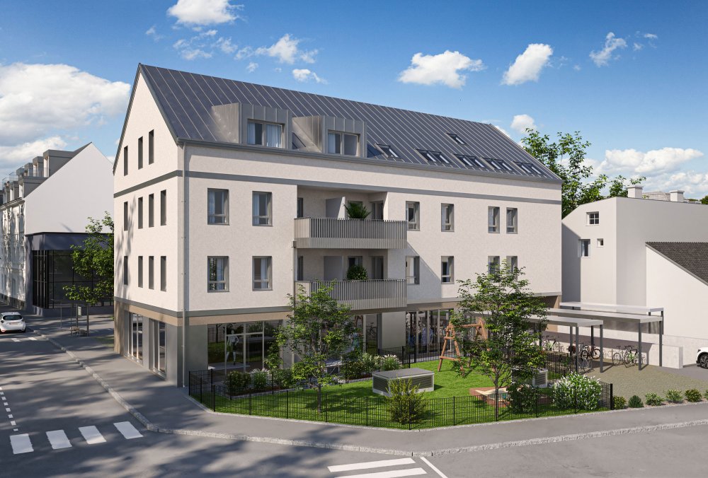 Image new build property condominiums Stadtresidenz Schallmoos Vogelweiderstraße Salzburg