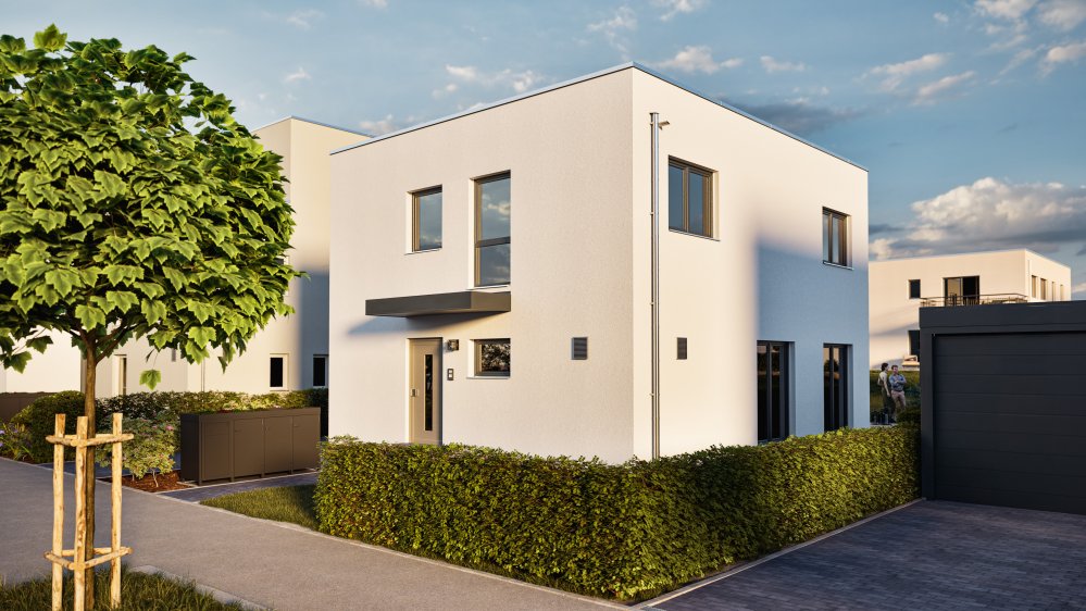 Image new build property houses Leben in Fulda Merkurstraße Fulda Haimbach