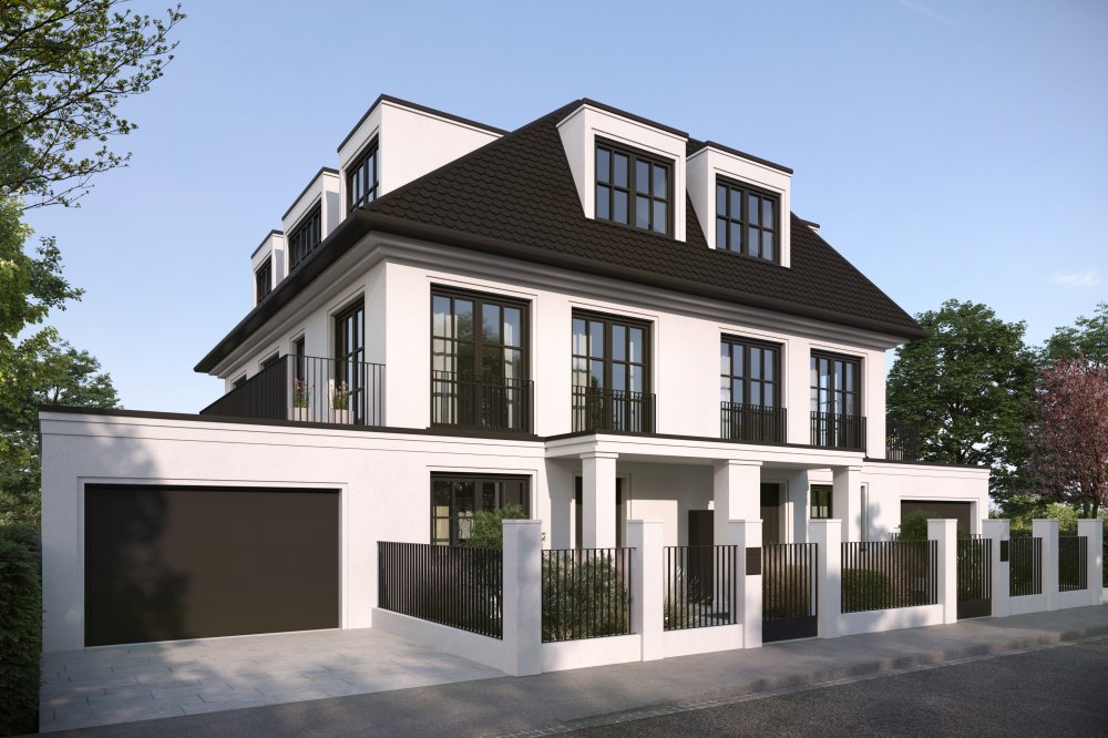 Image new build property semi-detached villas Villenhälfte in Bogenhausen, Munich