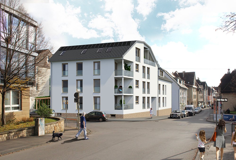 Image new build project condominiums KP40 Degerloch Karl-Pfaff-Straße Stuttgart