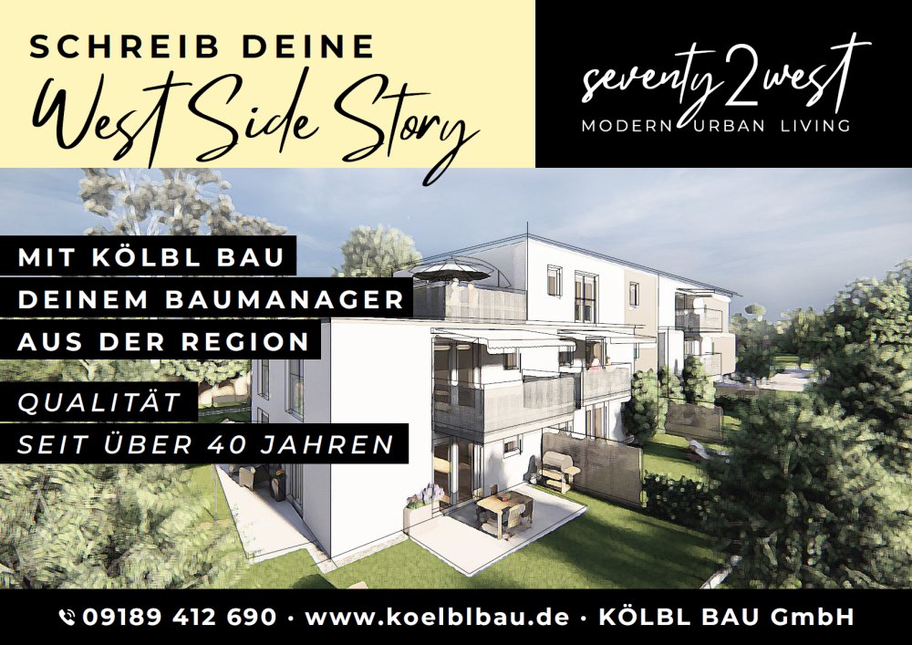 Image new build property condominiums seventy2west Sigmundstraße Nuremberg