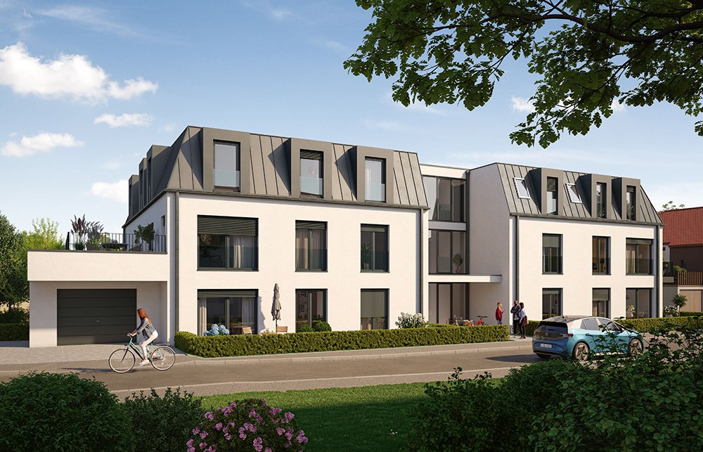 Image new build property condominiums GREEN LIVING STADTBERGEN Schulstraße Stadtbergen