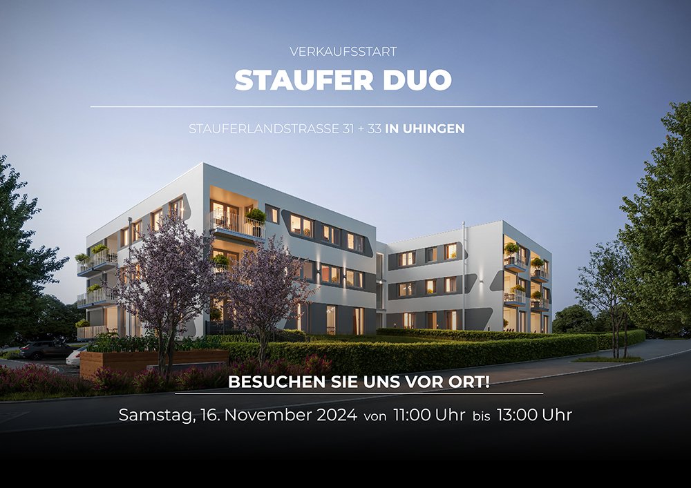 Image new build property condominiums STAUFER DUO Stauferlandstraße Uhingen