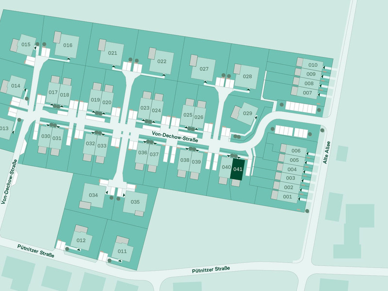 Lage des Doppelhauses im Quartier