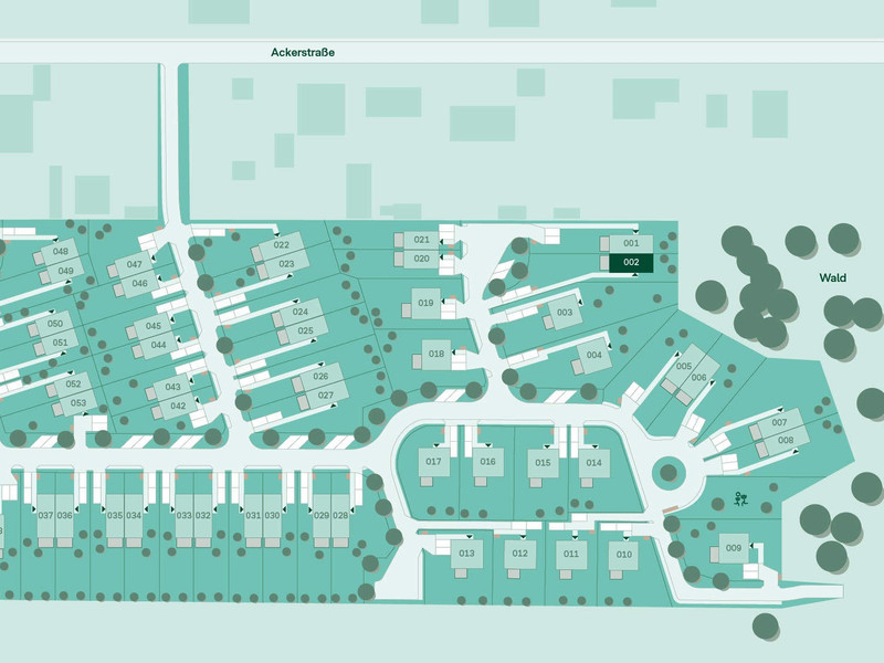 Lageplan vom Haus im Projekt Am Wiesenweg