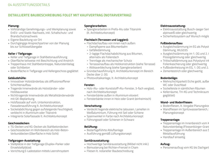 Ausstattungsinformationen 1