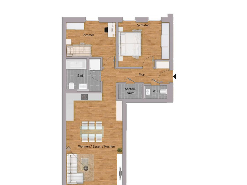 Grundriss Wohnung 4-4.3.3