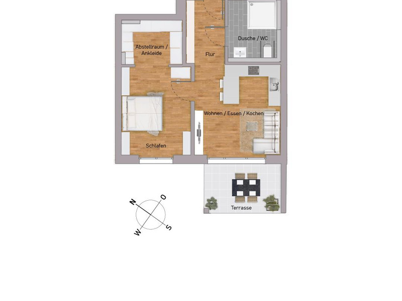 Grundriss Wohnung 3-3.0.3 