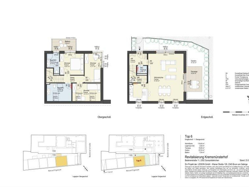 KREMSMÜNSTERHOF - 4-Zimmer Premium-Maisonette - Top 6