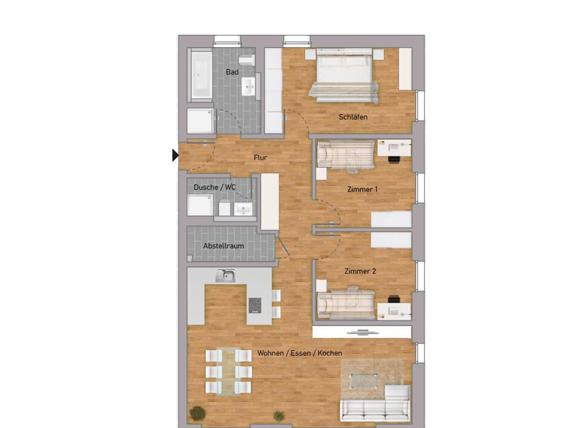 Grundriss Wohnung 4-2.1.1