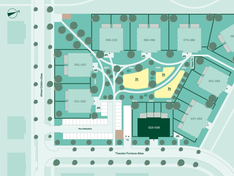 Lageplan Stadthäuser am Park 3