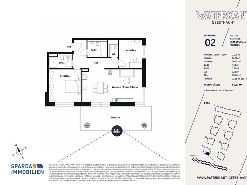 Grundriss Wohnung 2