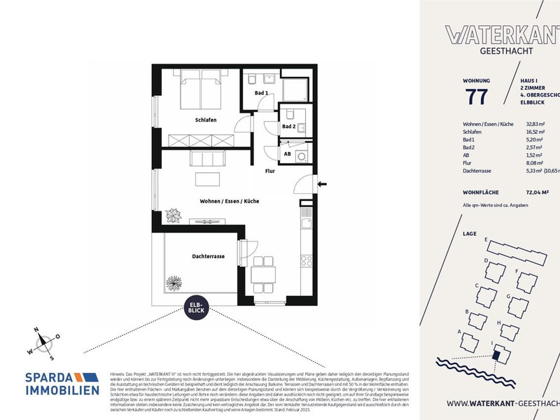 Grundriss Wohnung 77