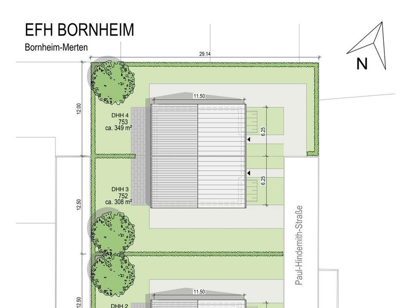 Lageplan DHH 1-4