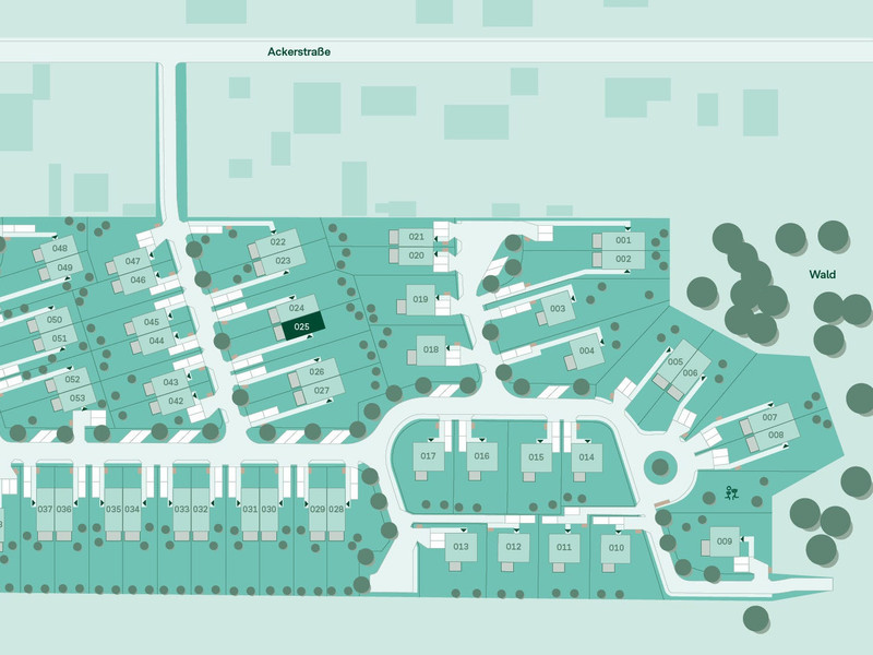 Lageplan vom Haus im Projekt Am Wiesenweg