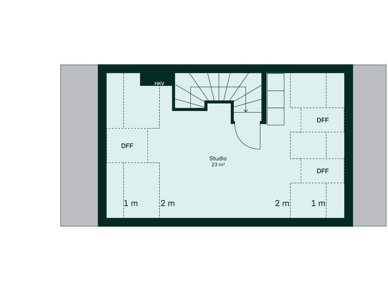 Ausgebautes Dachstudio bietet zusätzlichen Platz