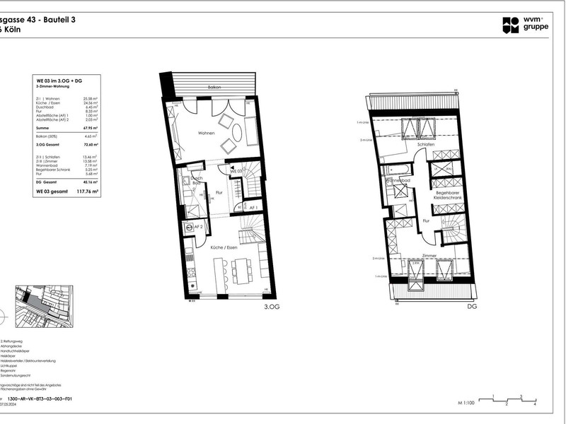 1300-AR-VK-GR-BT3-03-003-F01_Vertriebsplan Wohnung 03