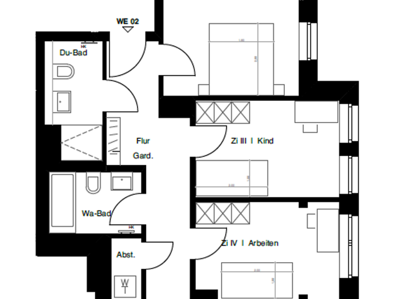 Grundriss WE02