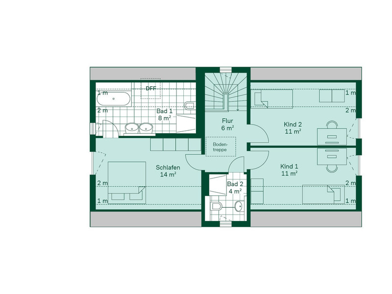 Einfamilienhaus Grundriss DG