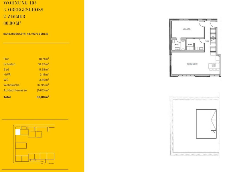 Grundriss WE 104