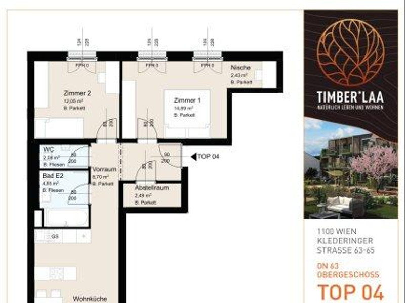 TIMBER*LAA - Bezugsfertige Neubau Erstbezugswohnungen mit ersklassigem Wohnklima