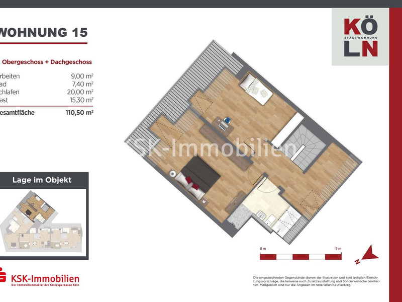 Grundriss Wohnung 15_Dachgeschoss