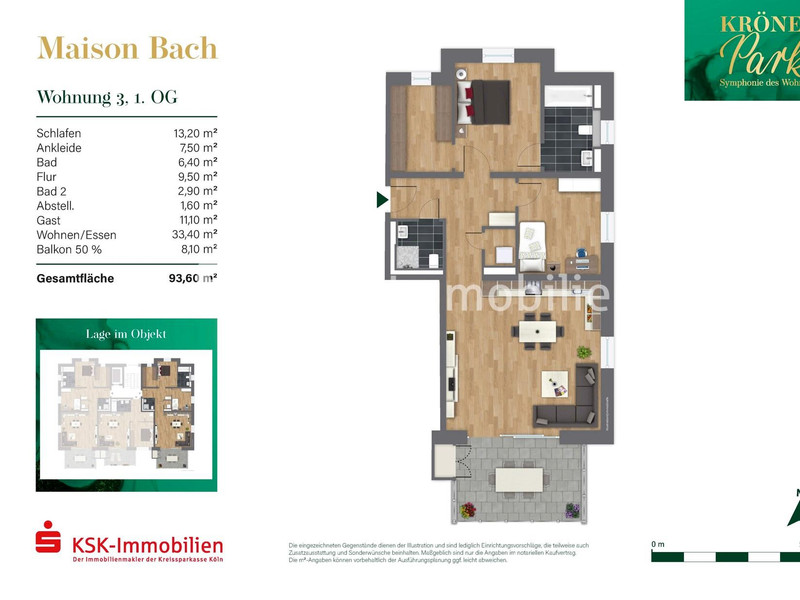 Grundriss Haus 2 Maison Bach Wohnung 3