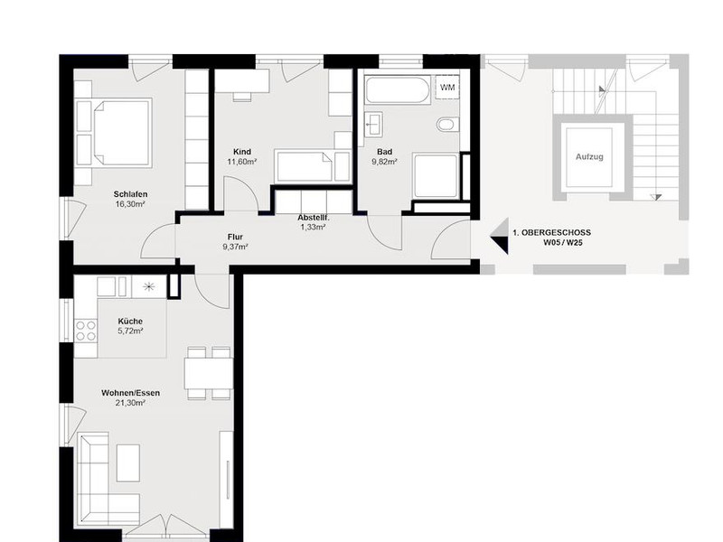 H3WE25 |  Neubau. Provisionsfreie 3-Zimmer-Wohnung in Beratzhausen. Frei.