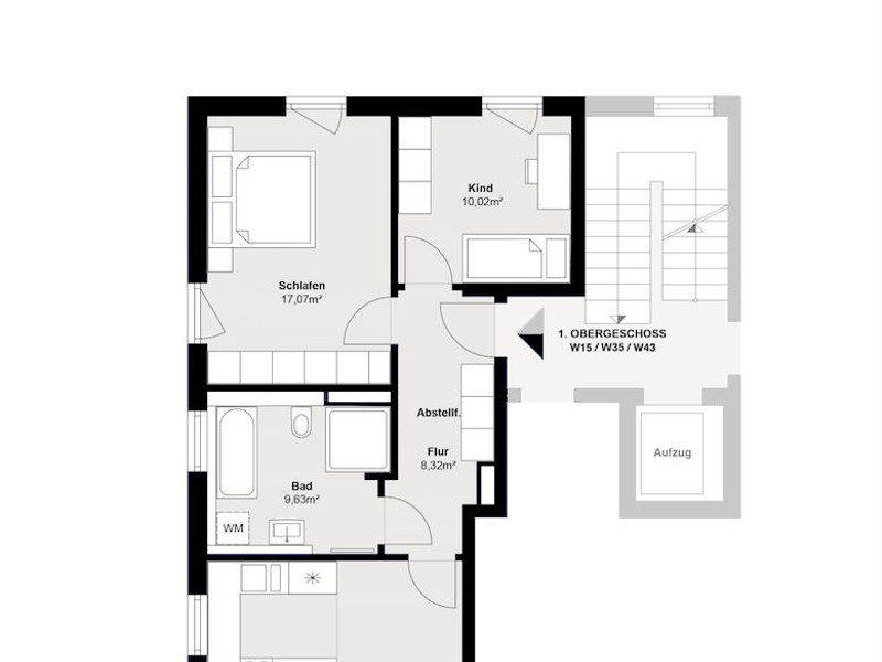 H4WE35 |  Erstbezug. Lichtdurchflutete 3-Zimmer-Wohnung in Beratzhausen.