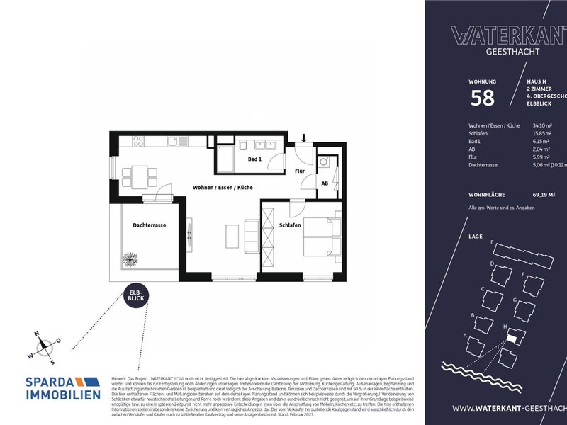 Grundriss Wohnung 58